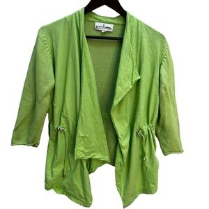 NEON Buddha💚Light Green Cotton Open Front Anorak Jacket Size S